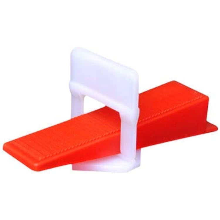 Flat Tile Leveling System DIY Tiles Leveler Spacers 116 Inch - 300-Piece Leveling Spacer Clips  100-Piece Reusable Wedges