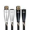 SKW A Pair Balanced XLR Male to XLR Female 3 PIN Cable for Microphones & Studio Equipment, Heavy-Duty Braided Shielded Cord 1.64ft/0.5M (2-Pack)