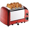 Dualit Classic 4 Slice NewGen Apple Candy Red Toaster - Hand Built in the UK Replaceable ProHeat Elements - Heat 1/2/3/4 Toast Slices, Defrost Bread, Mechanical Timer - For Toast, Bagels & More