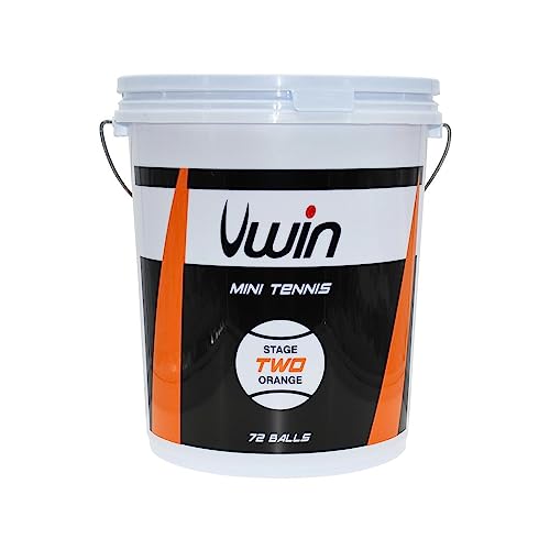 ND Sports Uwin Tennis Balls Level 2 Youth Rubber Felt Orange Pack of 72