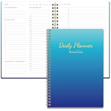 Cute Daily Planner Undated & To Do List Notebook for Work: With Hourly Schedule, 80 days Day on a Page Planner for Life Tasks - Day & Hour Agenda, Organizer Journal For Women or Men Purple