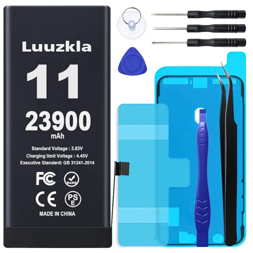 New Upgrade 23900mAh Battery Compatible with iPhone 11, Super Capacity Battery Replacement Compatible with iPhone 11, with Full Tool Kits-0 Cycle High Capacity-24 Months Service