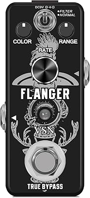 VSN Guitar Flanger Pedal - Classic Metallic Flanger Sounds, 2 Modes, Retro Effect