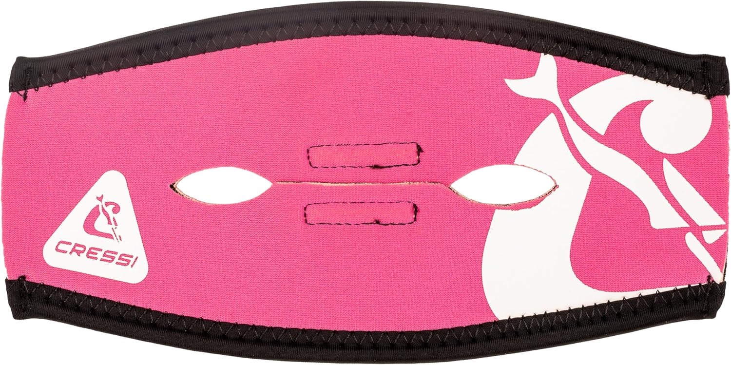 Cressi Neoprene Mask Strap Cover with Ponytail Opening- Keep Hair Tied and Secure with No Tangles